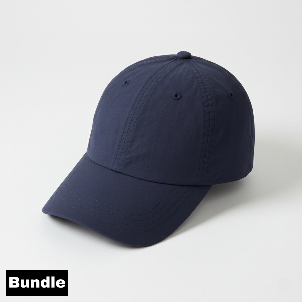 Performance Cap Bundle - Navy Blue & White