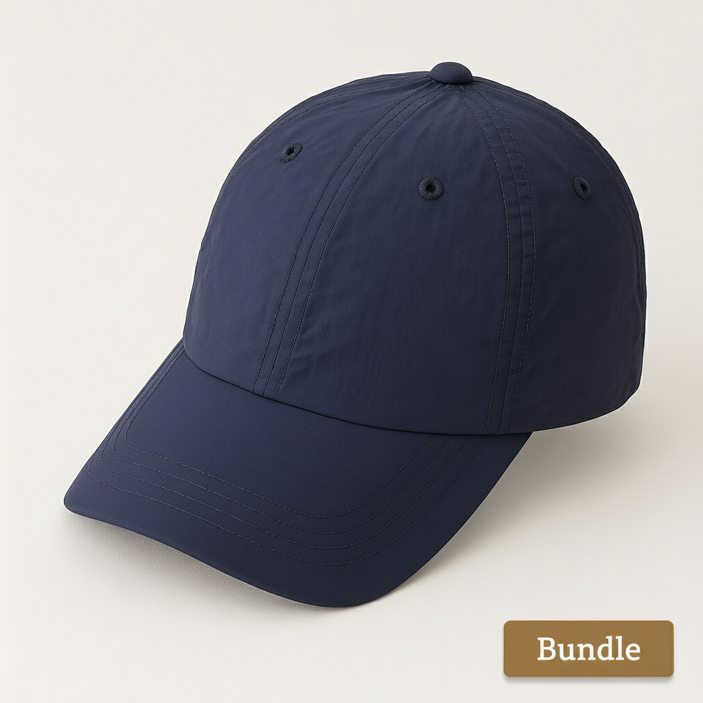 Performance Cap Bundle - Navy Blue & White