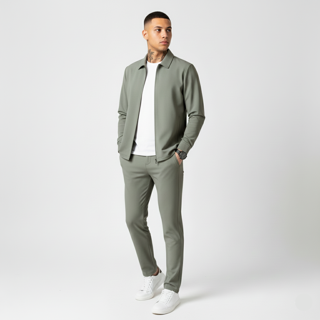 Elevated Essentials Tracksuit - Khaki