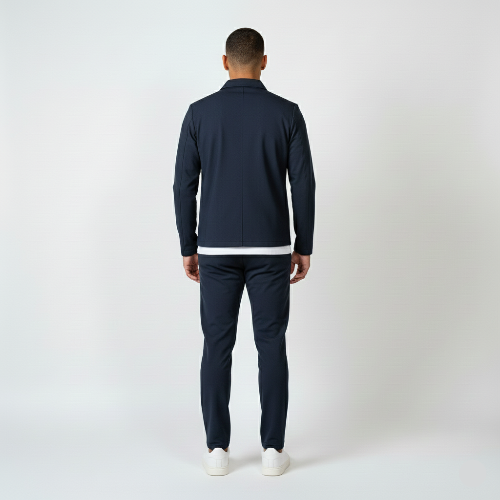 Elevated Essentials Tracksuit - Marineblauw