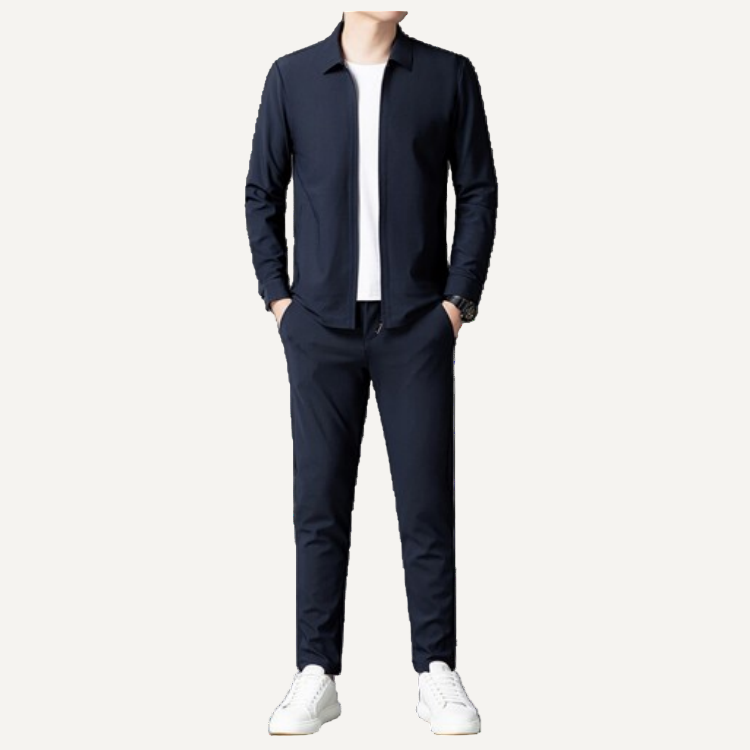 Elevated Essentials Tracksuit - Marineblauw