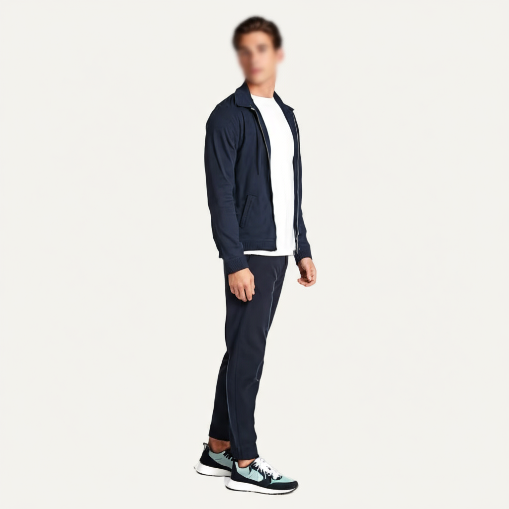 Elevated Essentials Tracksuit - Marineblauw