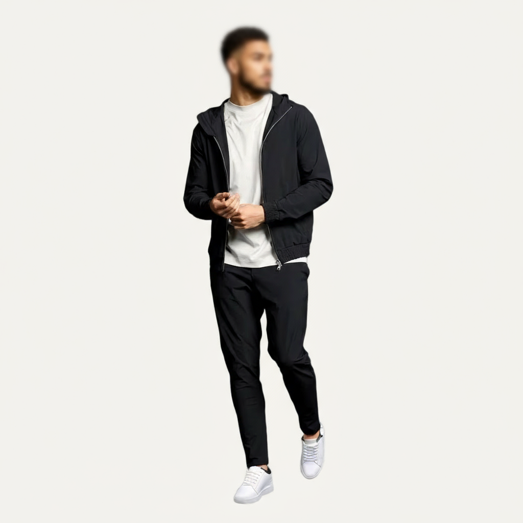 Elevated Essentials Tracksuit Bundle - Khaki & Zwart